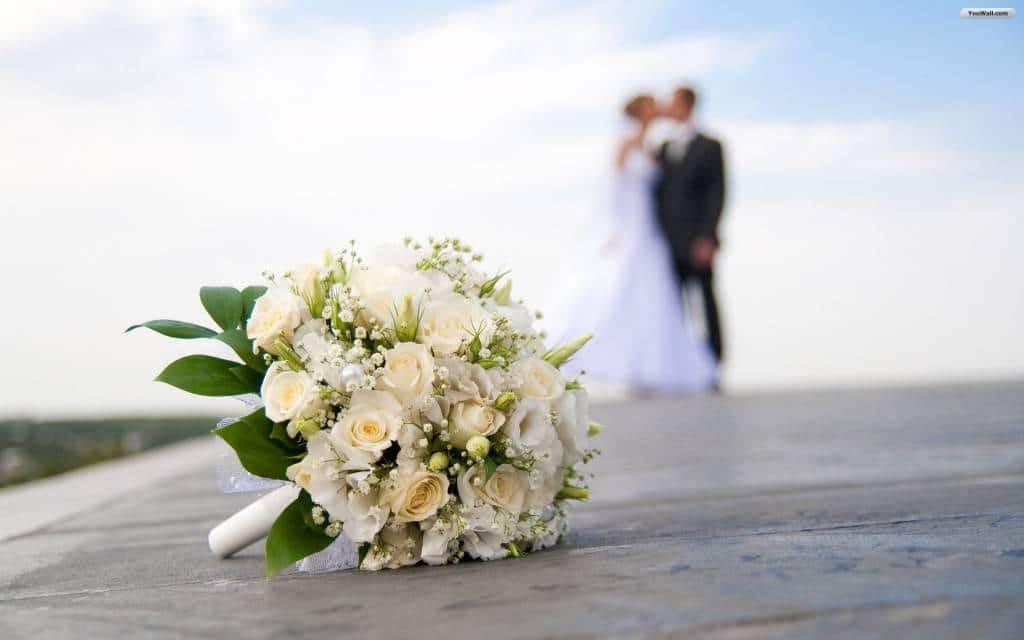 Bouquet de fleurs de mariage